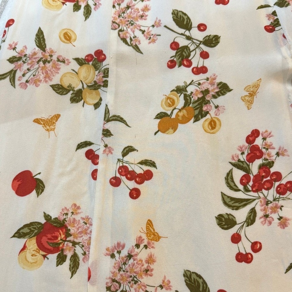 Reformation Bondi Midi Sundress 6 Floral Fruity Georgette Romantic Wedding Guest - Picture 10 of 11